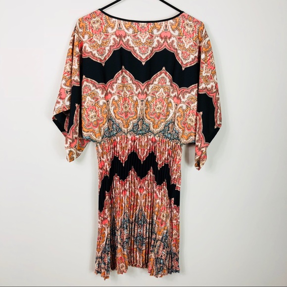 NWOT Anthropologie Fleur Wood Bera Pleated Dress 4 - Picture 6 of 8